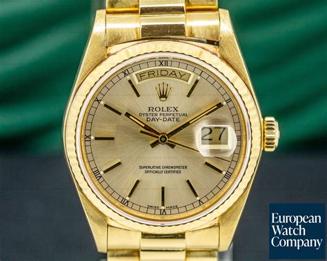 rolex 18238 champagne dial|Rolex 18 ct gold dial.